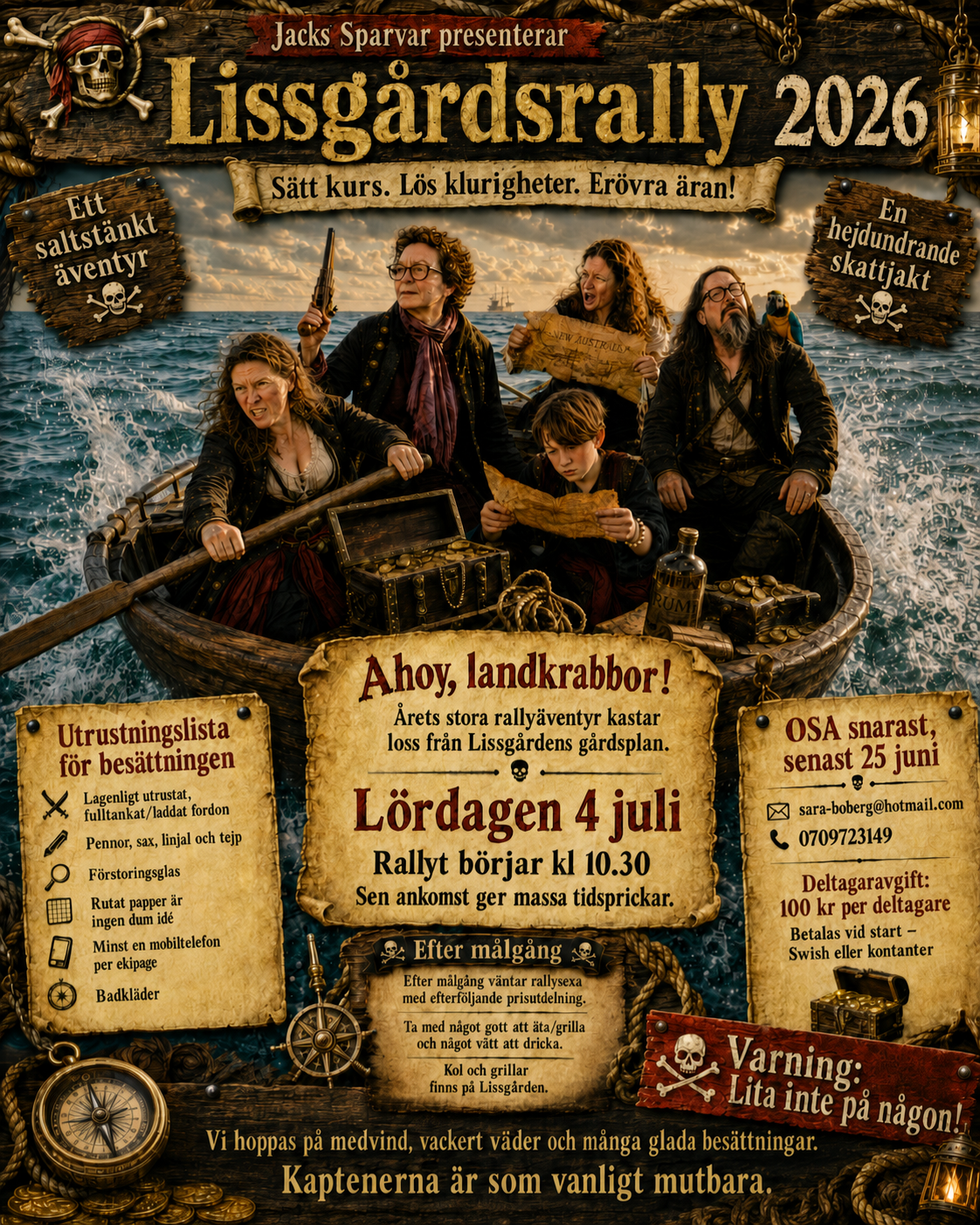 Inbjudan till Piratrallyt 2026